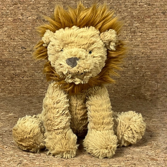 Jellycat Bashful Lion Plush Stuffed Animal 10” Soft Tan Gold Lovey Toy - Picture 5 of 10